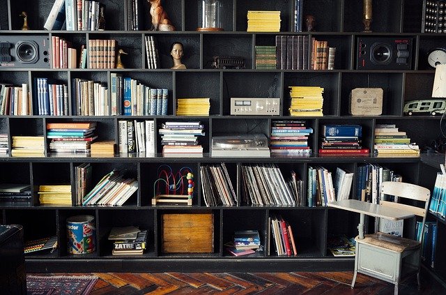 image from a vintage bookshelf